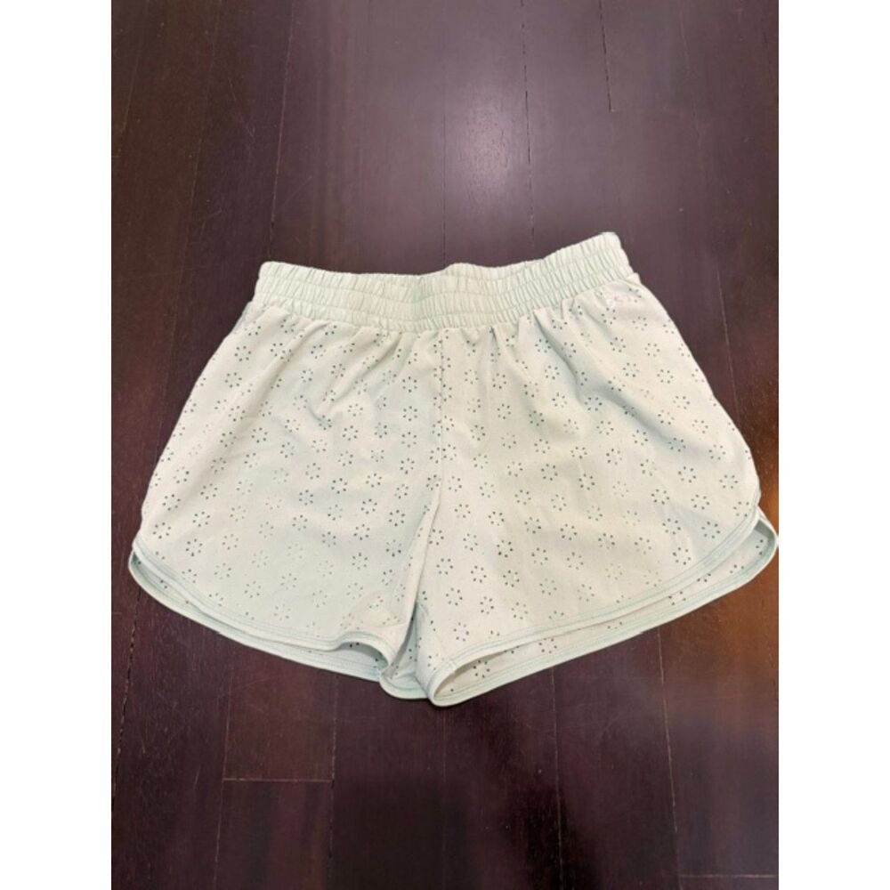 DSG Girls' Size L (14) Green Perforated Stride Shorts